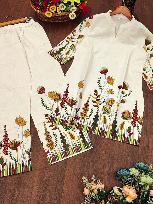 Summer Cotton Khadi Cord Set
