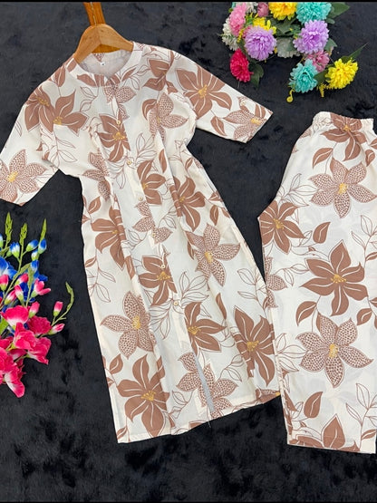 Designer Cord Set – A-Line Kurti with Pant