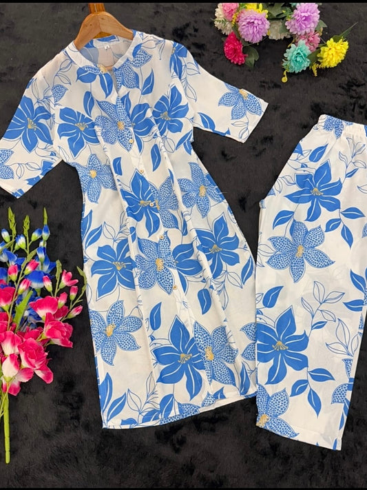 Designer Cord Set – A-Line Kurti with Pant