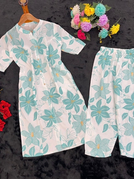 Designer Cord Set – A-Line Kurti with Pant
