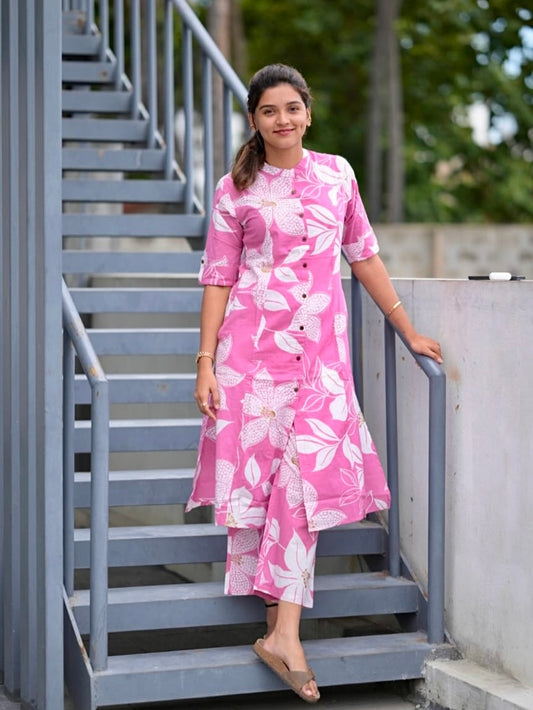 Digital Print Co-Ord Set in Heavy Poly Rayon