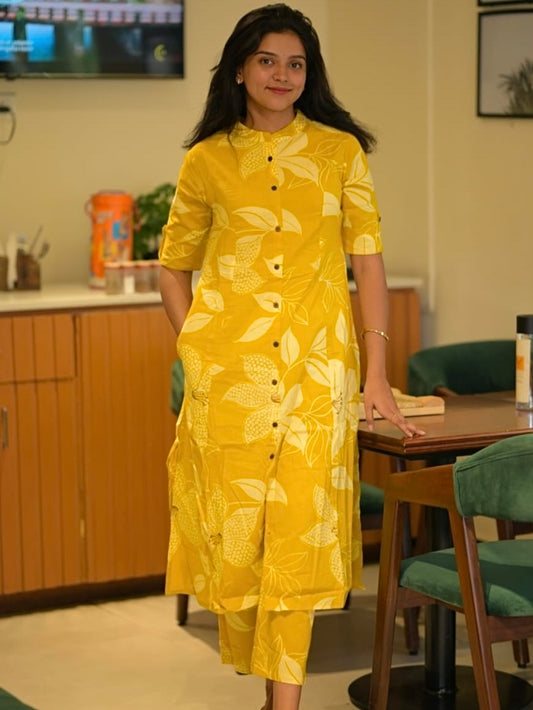 Digital Print Co-Ord Set in Heavy Poly Rayon