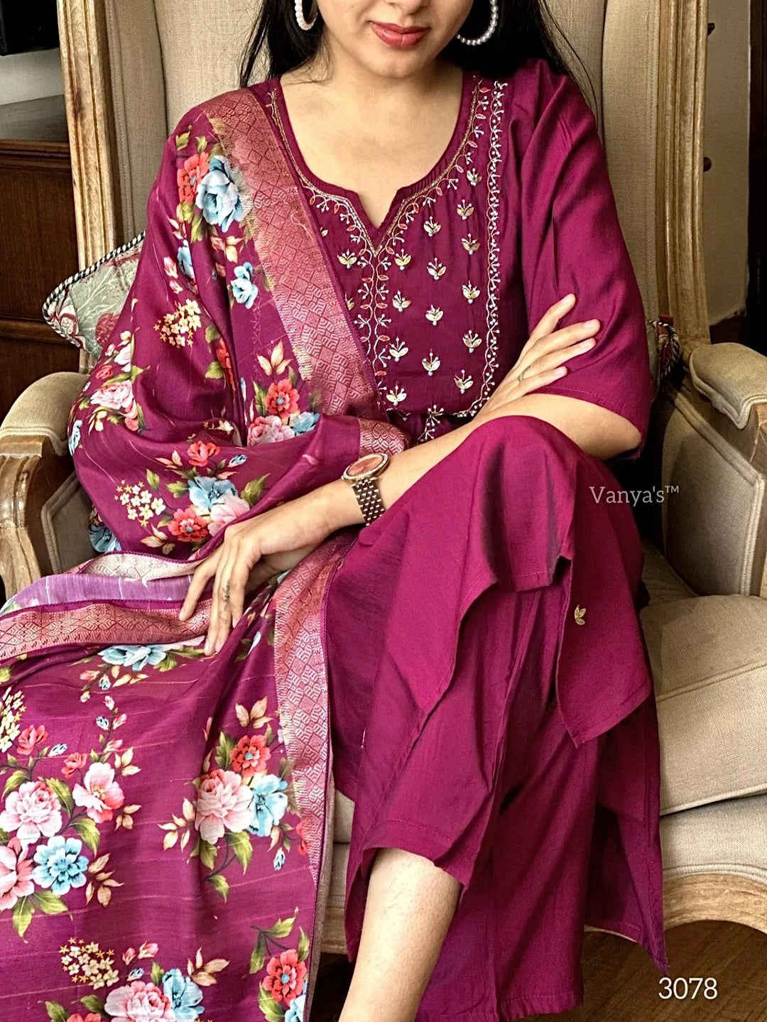 Roman Silk Kurta Set with Banarasi Dupatta