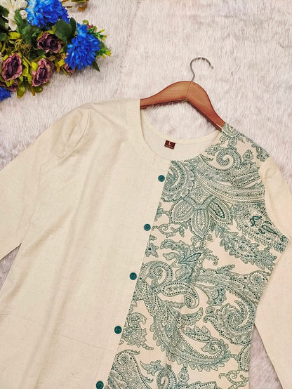 Khadi Cotton Cord Set with Comfortable Pocket Plazo