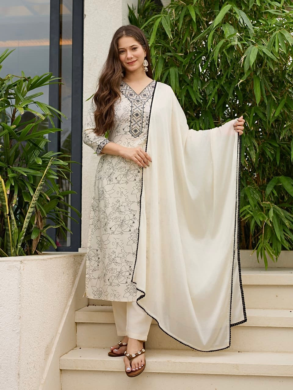 Regina Viscose Reyon Silk Kurti Set