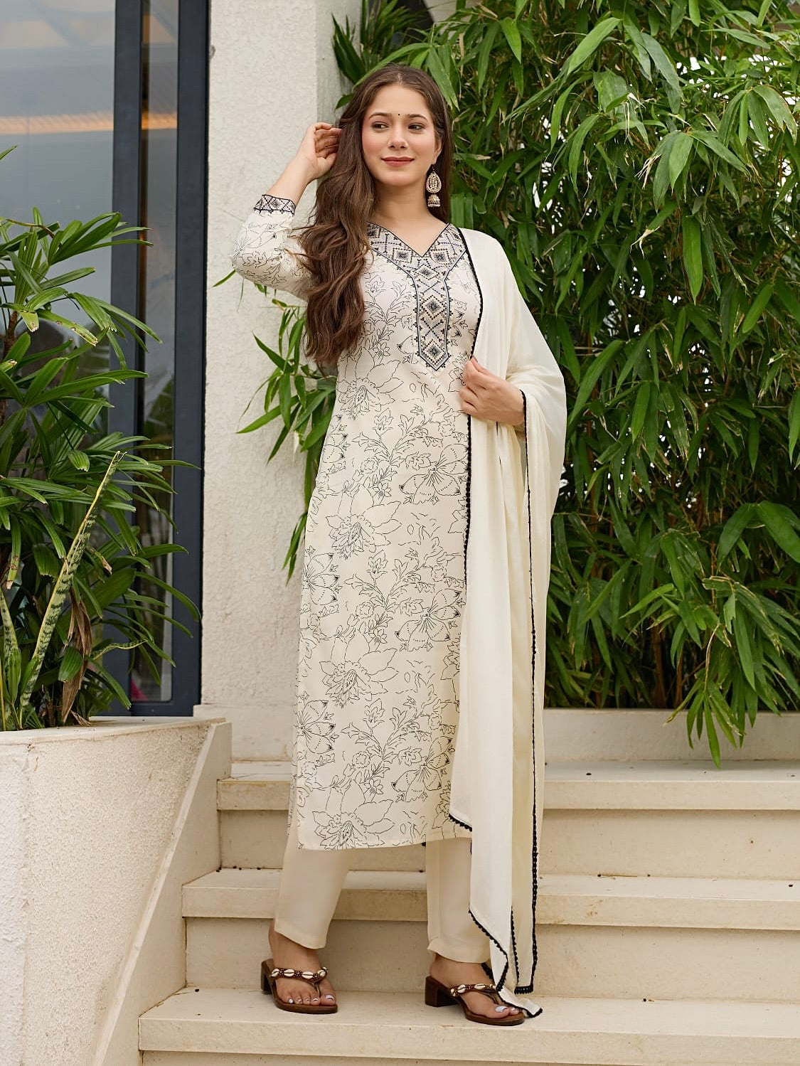 Regina Viscose Reyon Silk Kurti Set