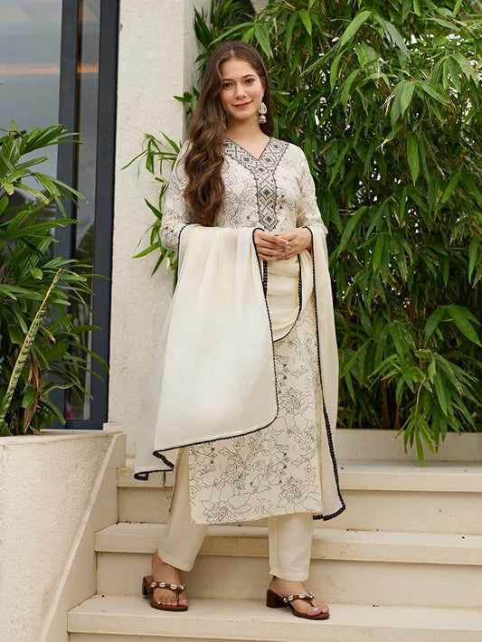 Regina Viscose Reyon Silk Kurti Set