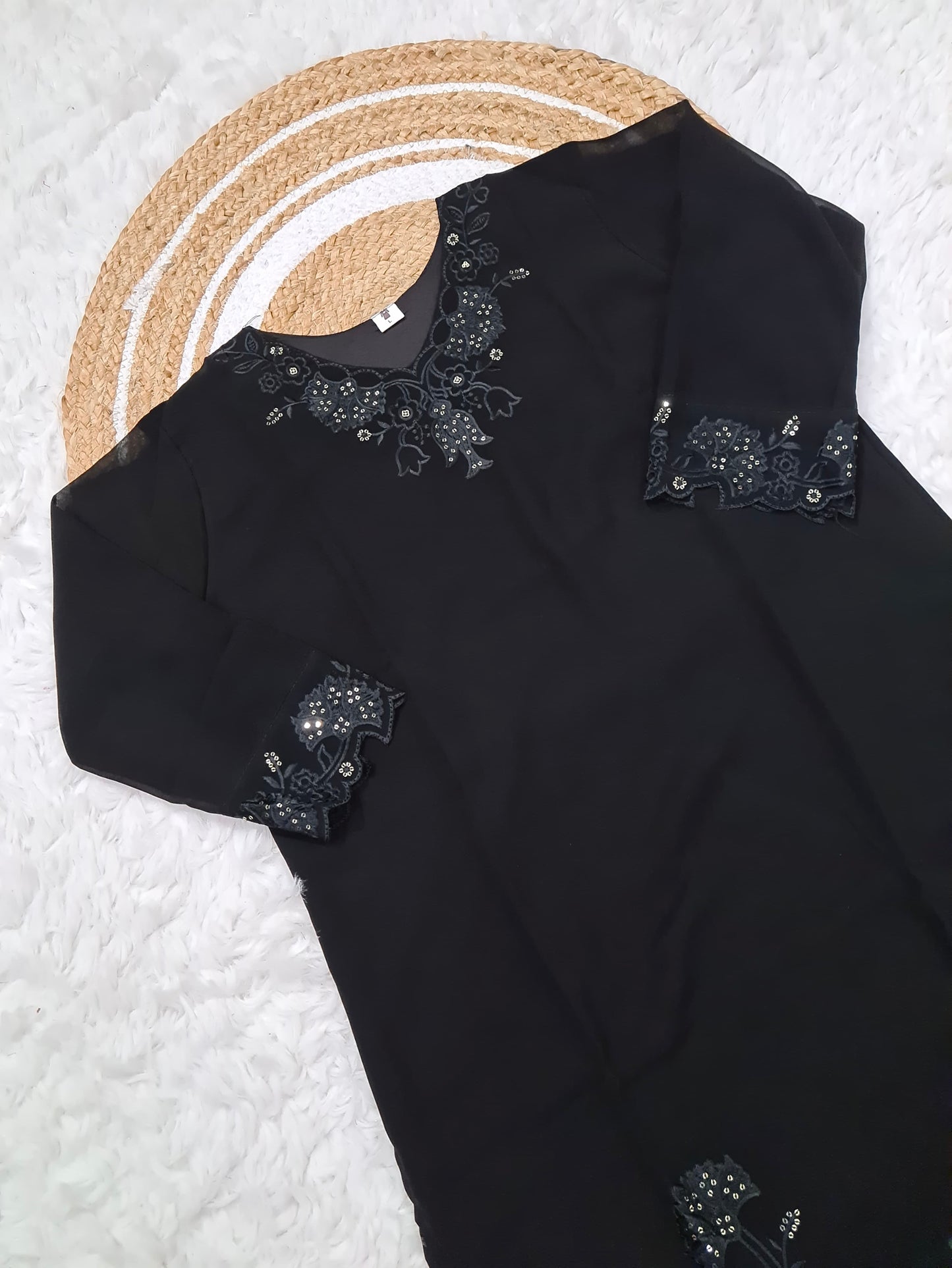 Fox Blooming Georgette Embroidered Kurti Set